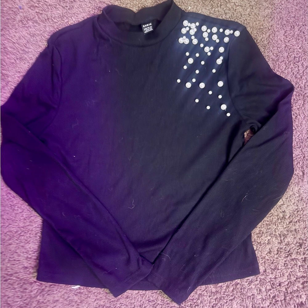 Girls Medium Pearl Detailed Top